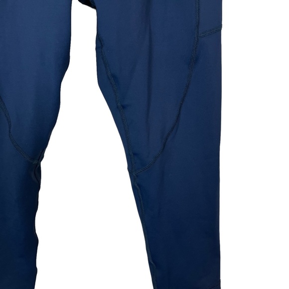 ZYIA ACTIVE Navy Blue Cropped Skinny Leggings Yoga Pants Pockets Workout 8 / 10 - Picture 14 of 16